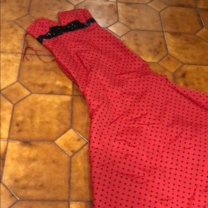 Polkadot mermaid dress from Giovanni w